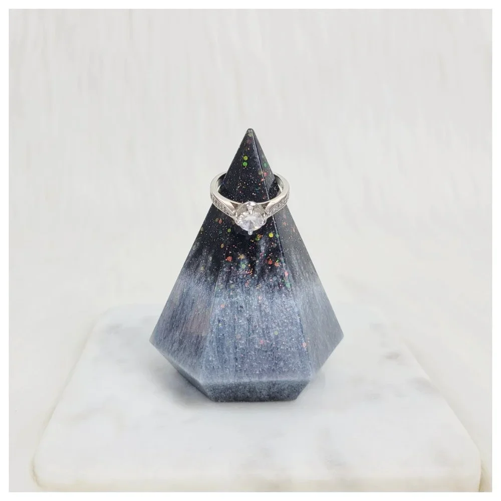 Ring Stand Ring Holder Ring Cone Ring Keeper Decorative Gray Black Ring Stand